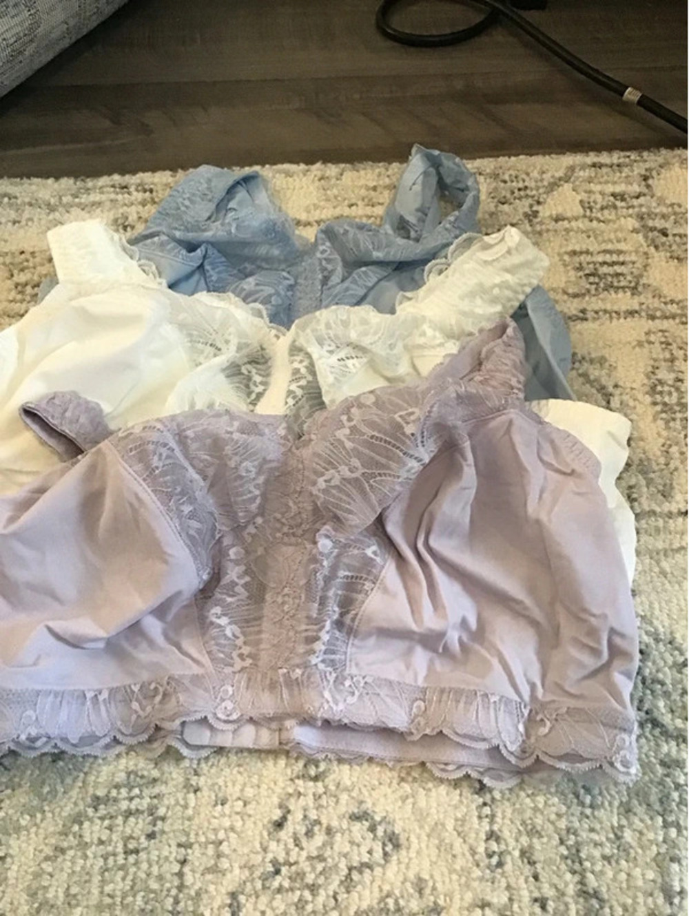 Breezies bras, 1x, new, set of 3 soft support, unlined